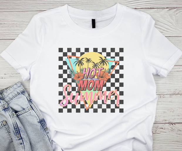Checkered Summer T-Shirt Printify Pikolelie (pee-koh-lay-lee) Activewear T-Shirt
