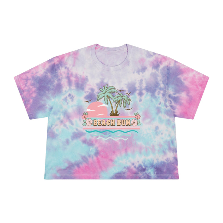 Beach Bum Women's Tie-Dye Crop Tee Printify Pikolelie (pee-koh-lay-lee) Activewear T-Shirt