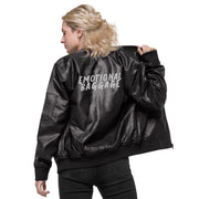 Leather Bomber Jacket Pikolelie (pee-koh-lay-lee) Activewear Pikolelie (pee-koh-lay-lee) Activewear leather jacket
